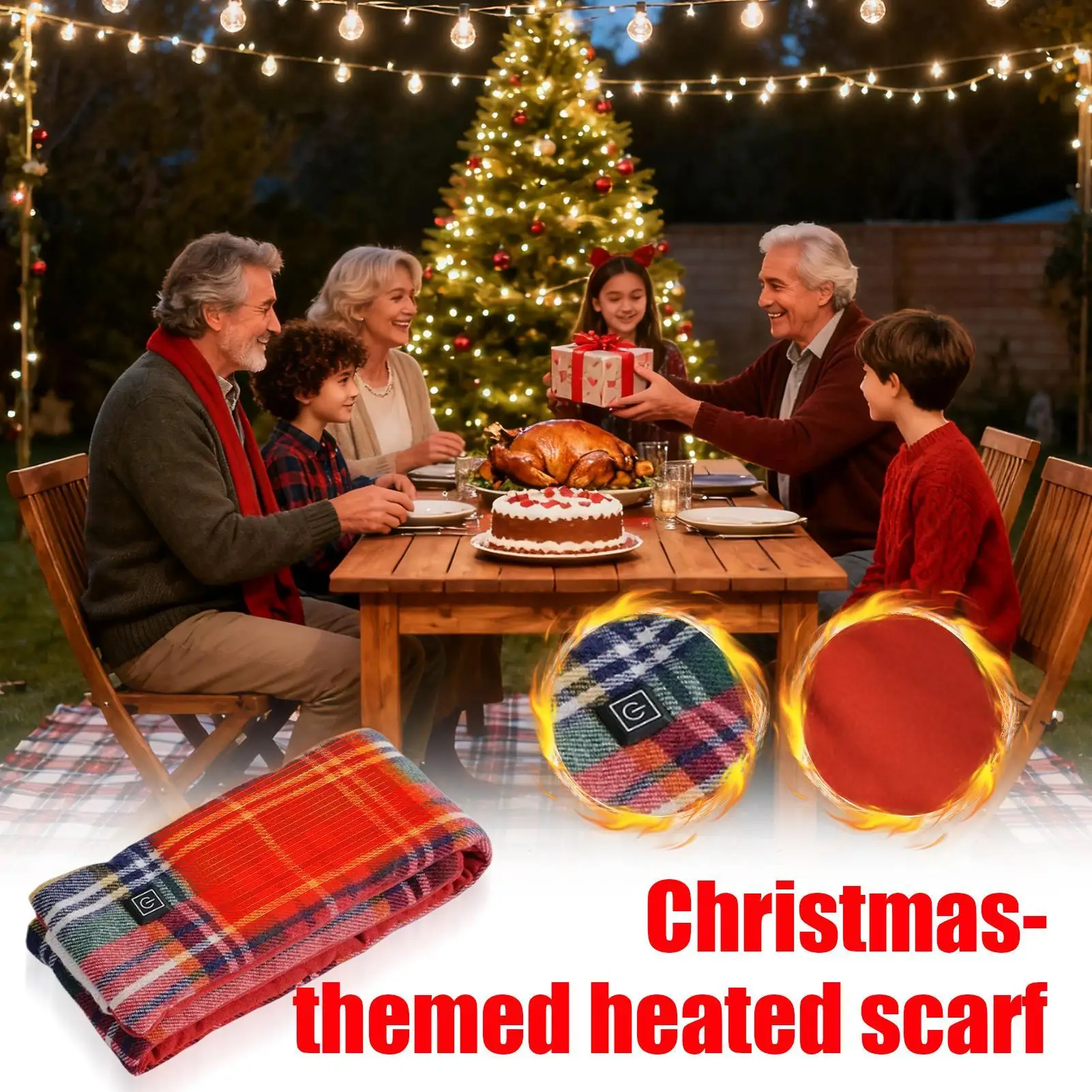 Bufanda calefactable para mujer, 3 Control de temperatura, calentador de cuello impermeable, bufanda de cuello calefactable para mujeres, hombres, él, sus adultos, padre, madre