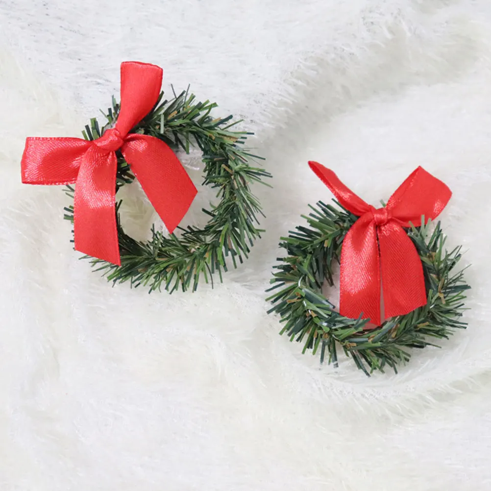 

Party Simulated Pine Needle Garland Home Decor Mini Wreaths The Bell Small Ornaments