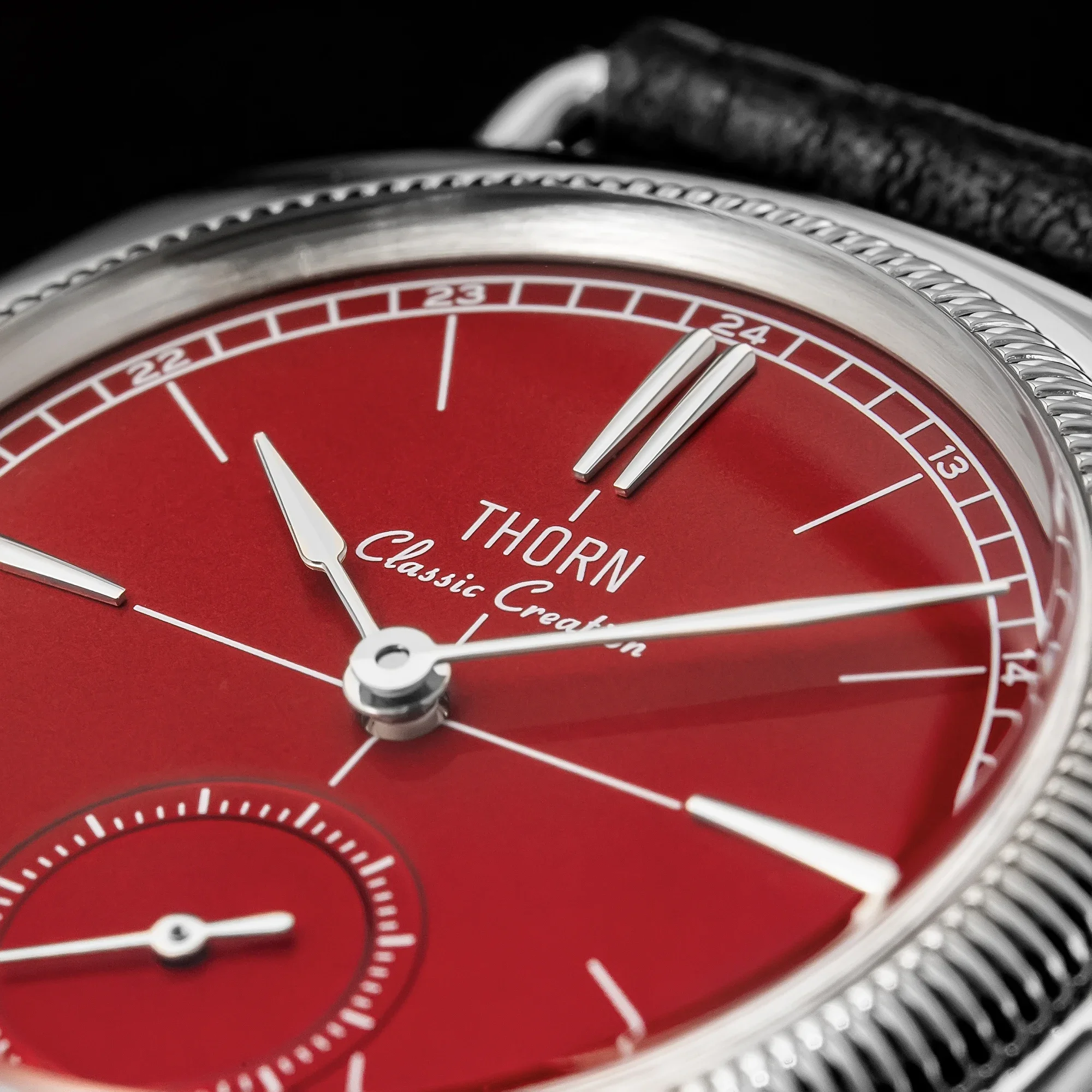 【T017】THORN clássico ostra vintage em forma de travesseiro relógio retrô 36mm casal relógio de pulso importado movimento de quartzo