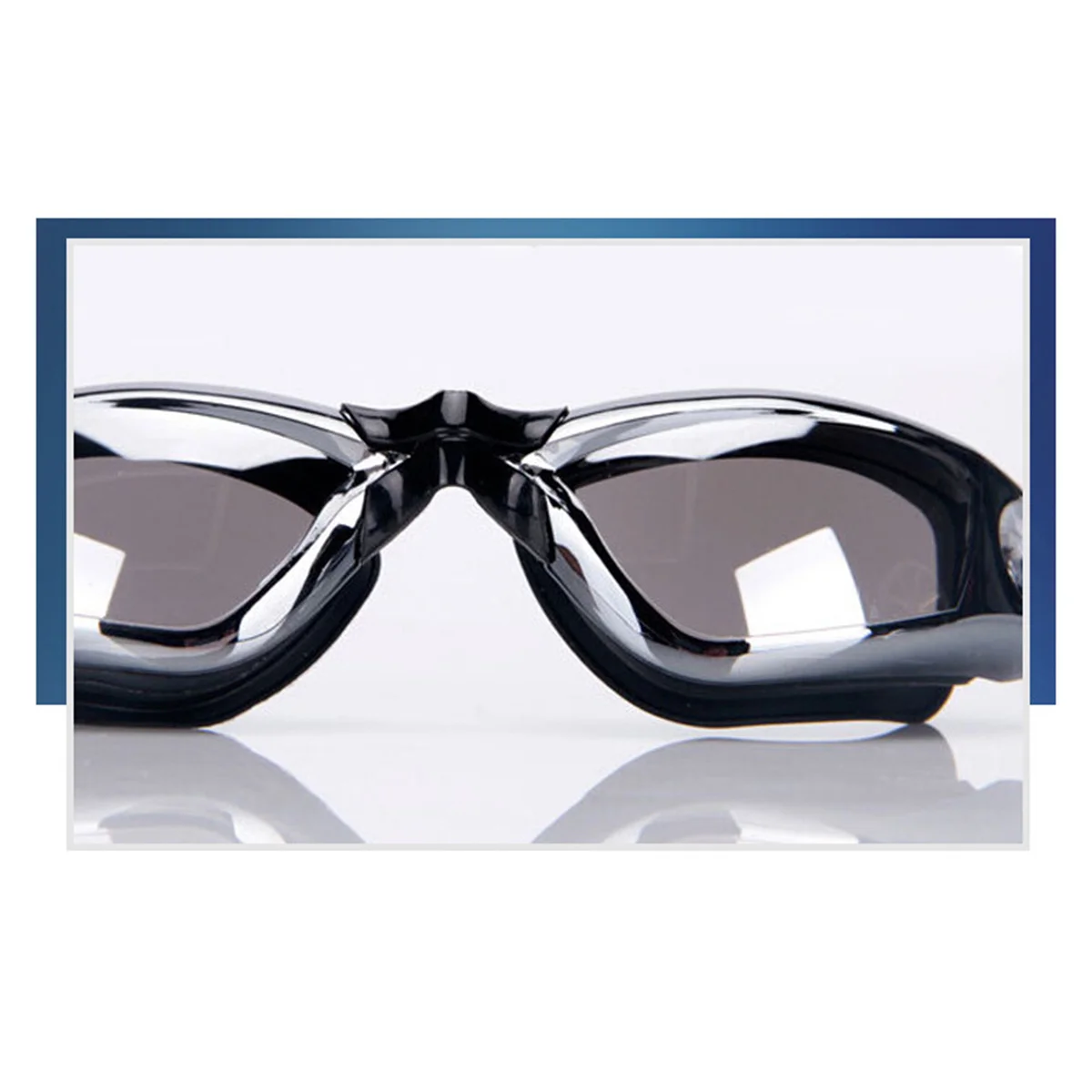 للجنسين الكبار نظارات السباحة الأسود مكافحة الضباب الأشعة فوق البنفسجية حماية قابل للتعديل مشبك الأنف الأذن المقابس تسرب برهان نظارات السباحة مجموعة #4