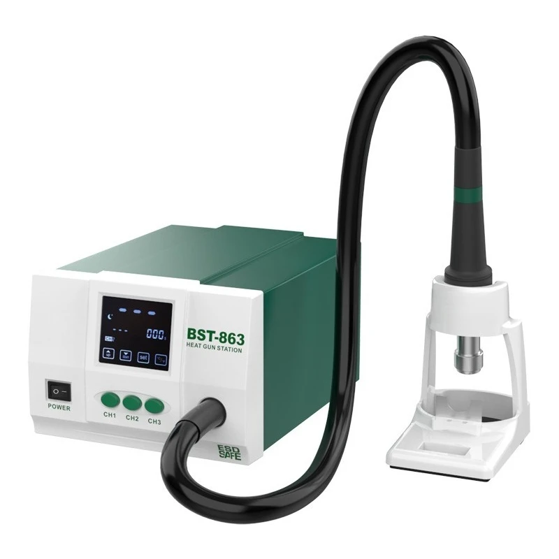 Hot air gun desoldering table 863 digital display intelligent temperature control desoldering table 1200W brushless motor