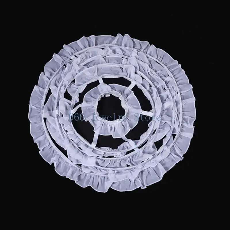 

F2TD Эластичная юбка Поддержка невесты Девочка на насилие с рыбой Crinolines Long Underskirt