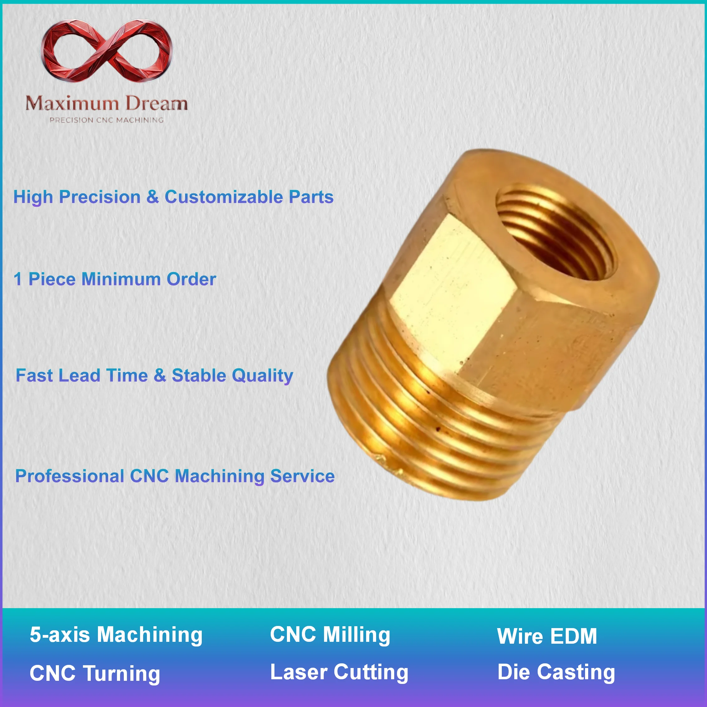 Custom Machining Brass Alloy CNC Turning Milling High Precision Industrial OEM Hardware Parts