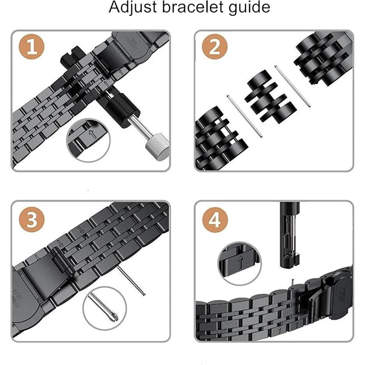 Correa de acero inoxidable para Huawei Watch Fit3, pulsera de Metal para Huawei Fit3 Fit2 Fit1, accesorios de repuesto para reloj