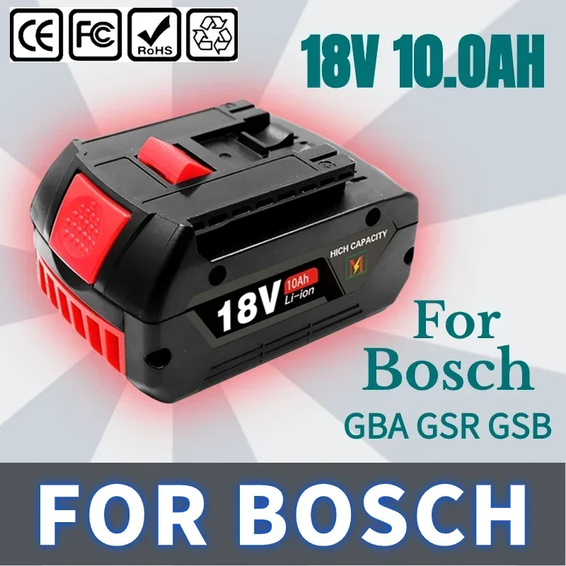 

High-Performance For BOSCH 18V 6.0Ah LITHIUM-ION BATTERY GBA 18V 8.0/6.0 Ah Professional GBA GSR GSB BAT609 Rechargeable Battery