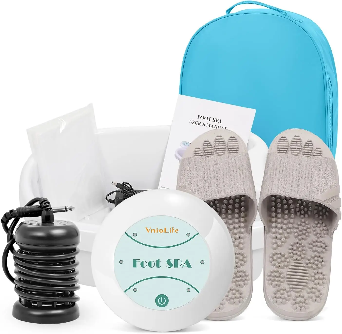 

Портативная ионная спа-машина для детоксикации ног для домашнего использования, спа-клуб для салона красоты с вкладышами и тапочками