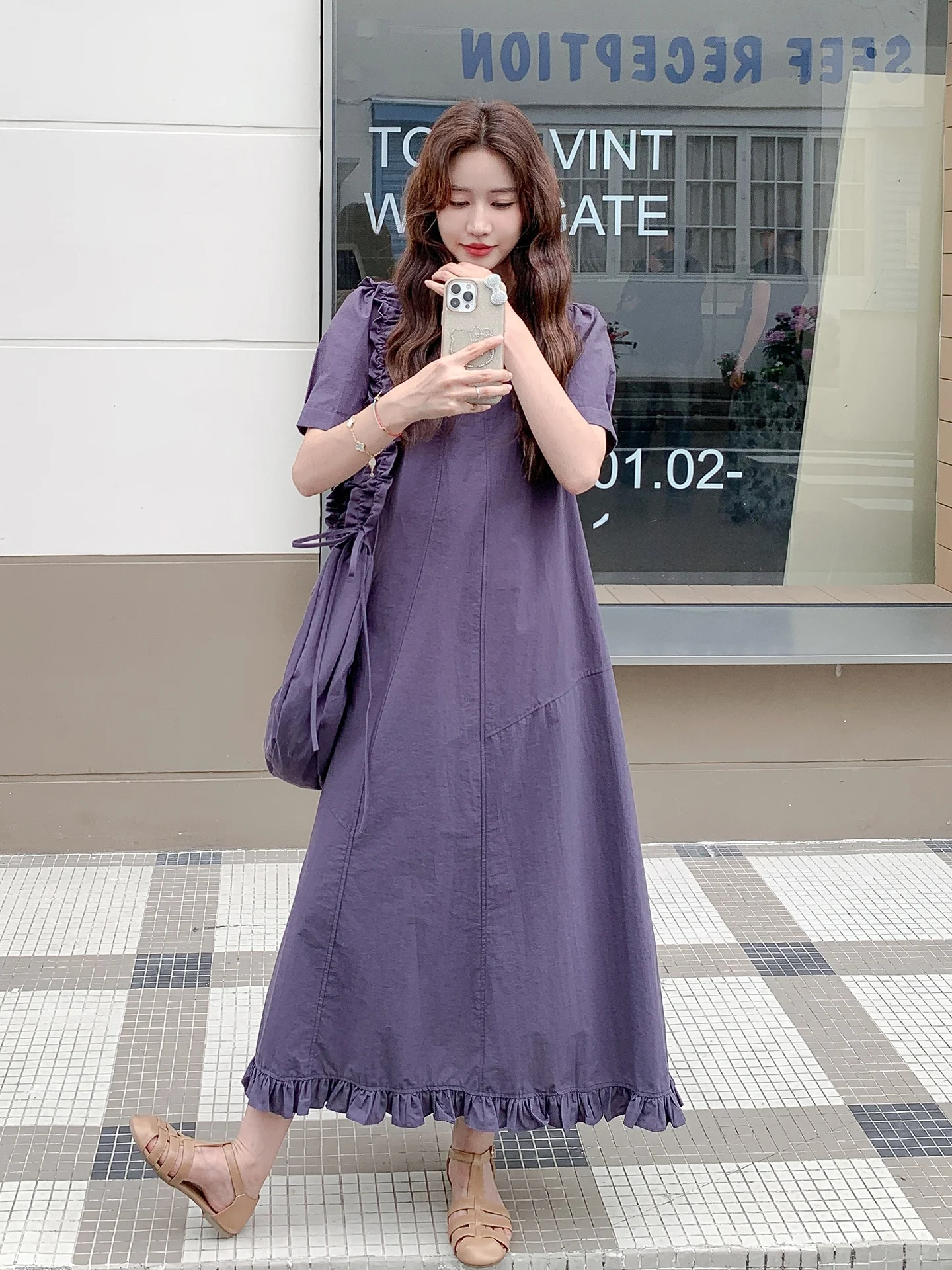 Ete-nouveau-violet-dr-femmes-conception-ample-sens-epissage-en-bois-jupe-longue-francais-sle-u-ne-a-ligne-dr