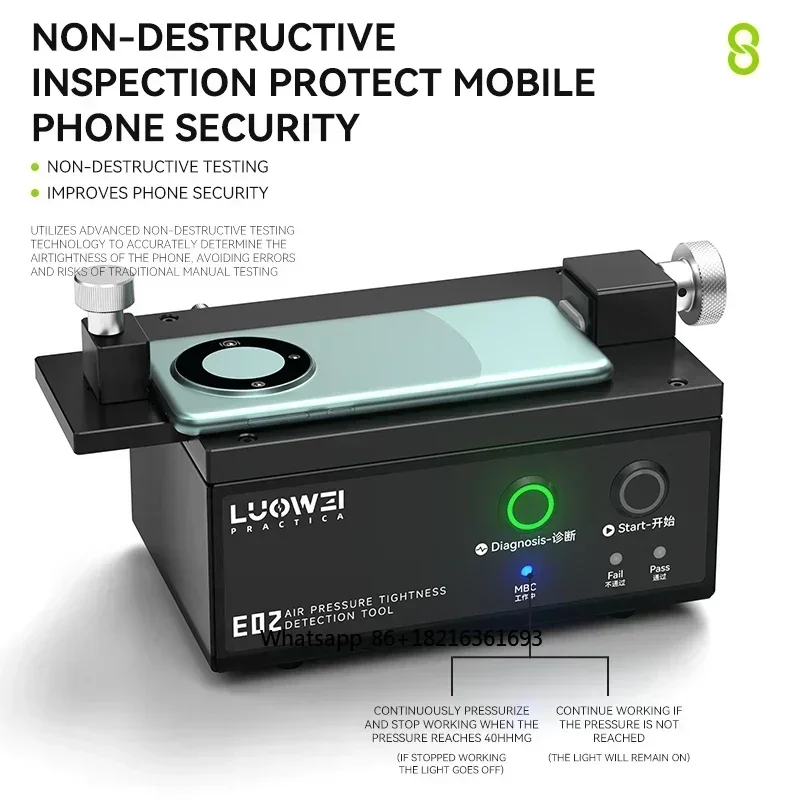

1 LW-E02 Intelligent Air Tightness Tester Fully Automatic Detection of Mobile Phone Waterproof and Dustproof