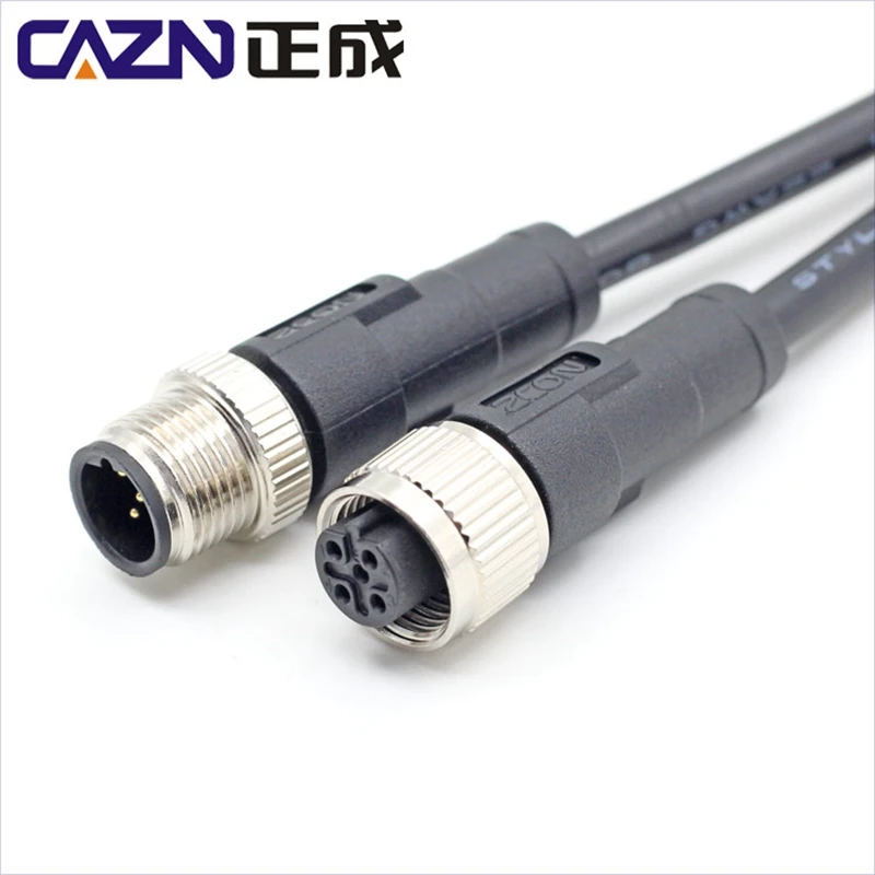 Unshielded Straight/Angled Male Female plug 2 3 4 5 6 8 12 17 Pins Connector With PVC/TPU Cable