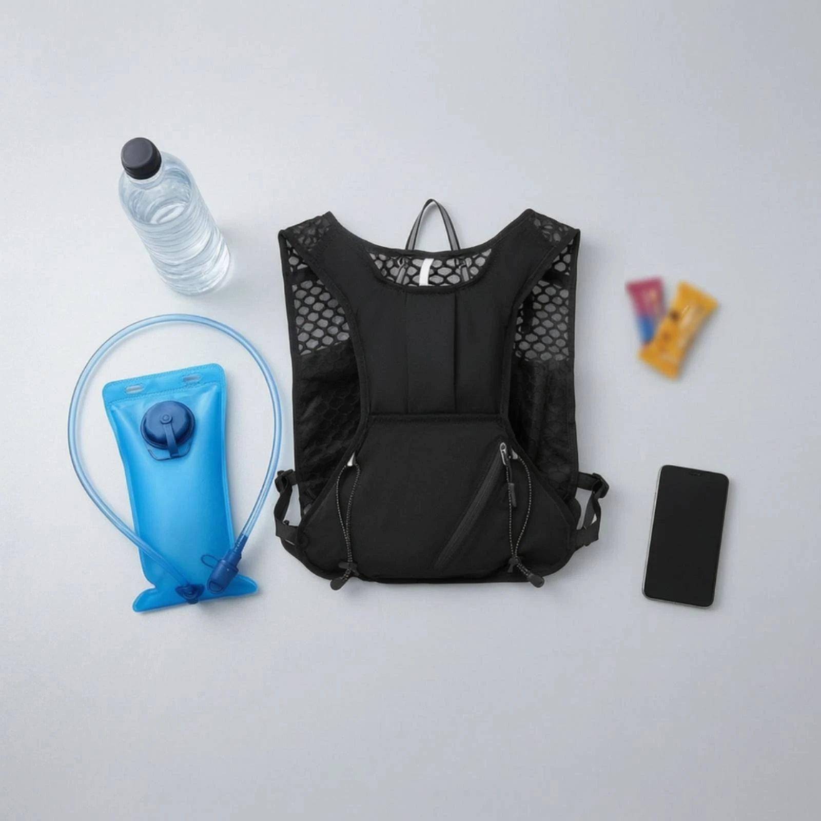 Hydration Vest with Water Bladder Lightweight Running Vest with Water Bladder Running Hydration Backpack Breathable Reflective