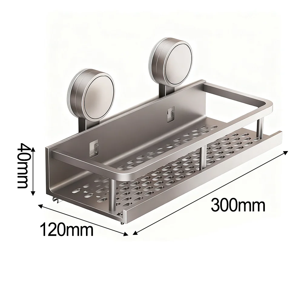 

Полка для душа серая, портативная, с несколькими отверстиями для эффективного слива воды