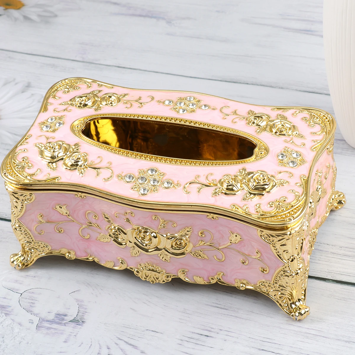 

Desktop Tissue Box Paper Towel Holder Creative Napkin Supplies Fashion European Style