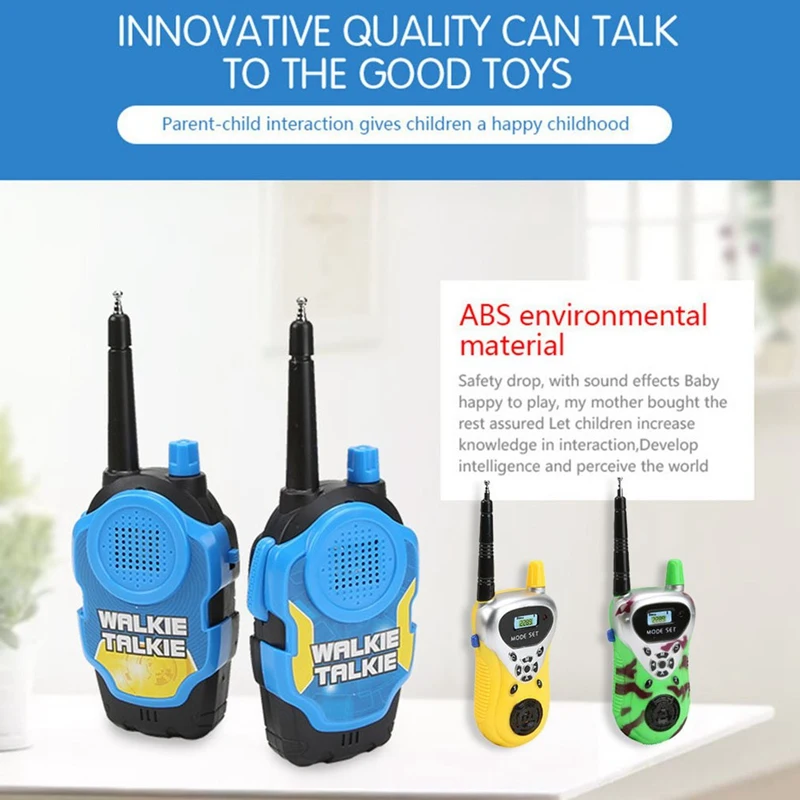 HOT-2PCS Mini Walkie Talkie Kids Wireless Call Parent For Boys Girls