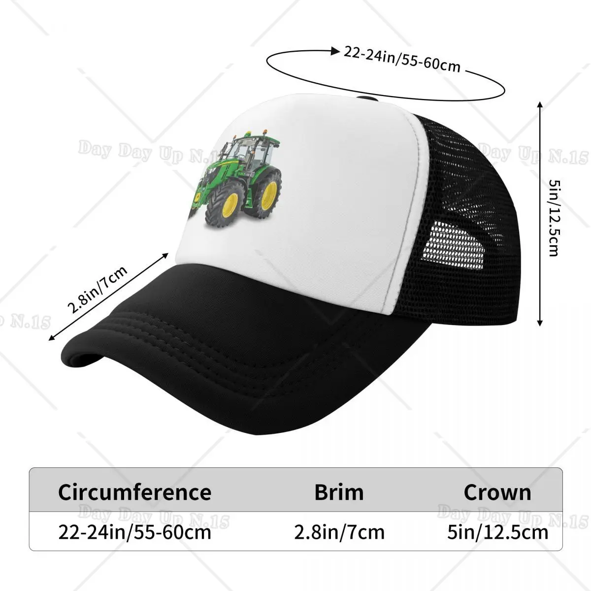 Cool Tractor Trucker Hat Women Men Personalized Adjustable Unisex Baseball Cap Outdoor Snapback Caps