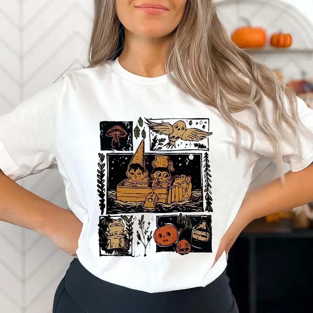 Maglietta di Halloween stampata modello di zucca abbigliamento per cartoni animati t-shirt estiva da donna a maniche corte o-collo Casual t-shirt Top