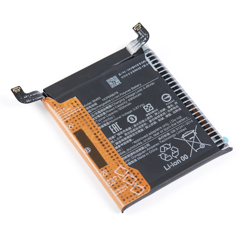 Batería de repuesto BM55 de 5000mAh para Xiaomi Mi 11 Pro, 11 Pro, 11 Ultra 3