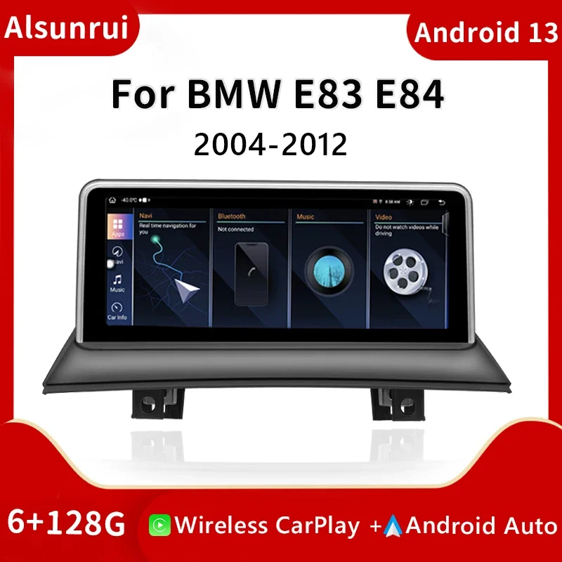 

Wireless Carplay 2 din Android 13 Car Multimedia Player For BMW X3 E83 2004-2012 Screen Radio Video Navigation GPS Head Unit 4G