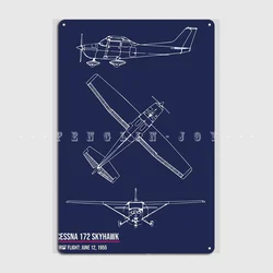 Cessna 172 targhe in metallo per aeroplani Pub Garage Decoration Club Home Tin Sign Poster