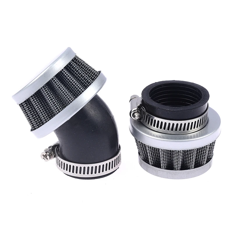 Motorcycle Air Filters 35mm Dirt Pit Bike Straight Curved Right Mini Air Filter