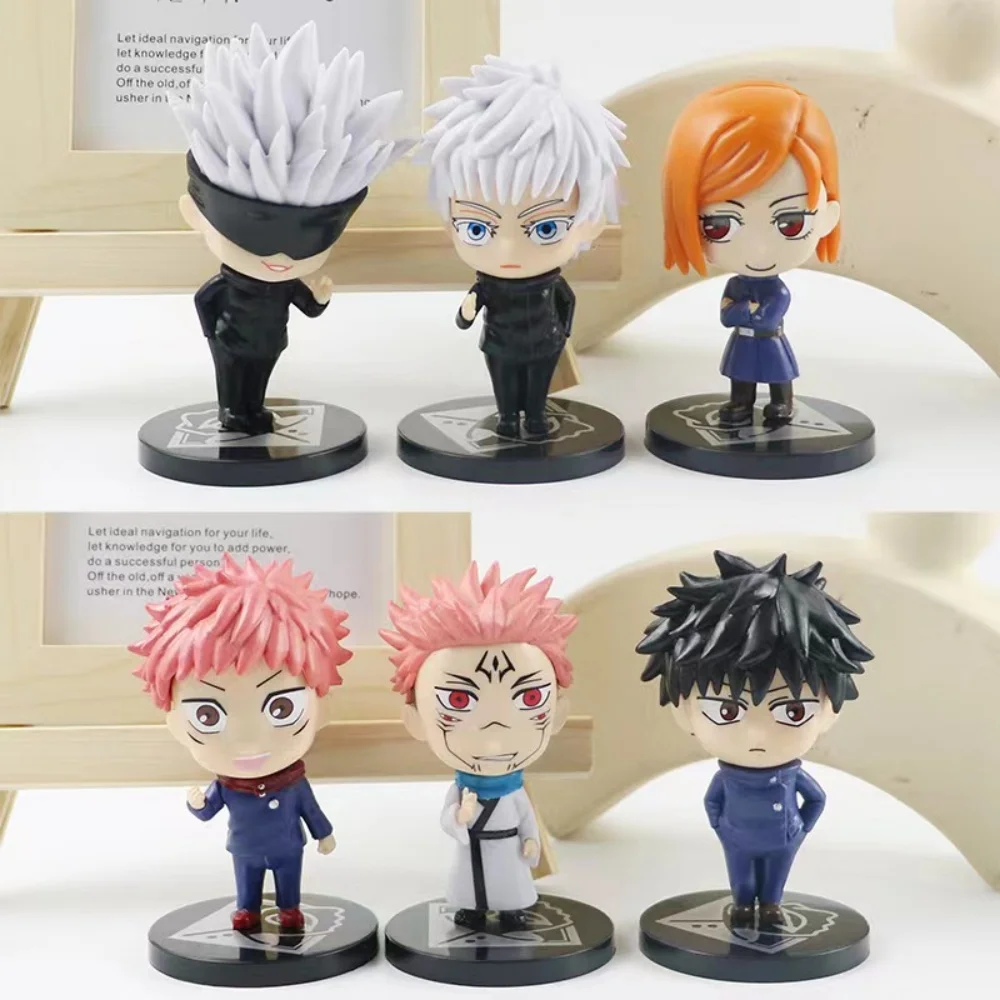 

Anime Character Jujutsu Kaisen Figurine, Q-Version Fushiguro Megumi, Itadori Yuji Figurine Model Desktop Ornament