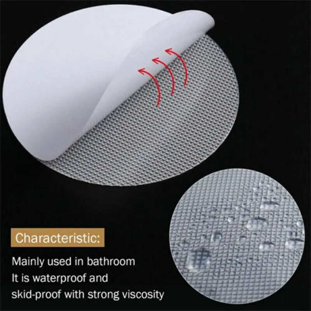 6/12/20PCS Transparent Bathtub Non-slip Stickers Round Shape Bathroom Tape Mat Bathroom Accessories