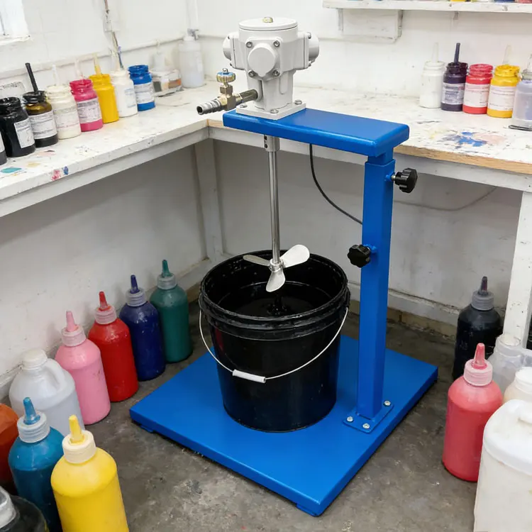 High-Speed Stainless Steel Industrial Paint Ink Resin Dispersion Air Agitator Pneumatic Mixer  for Glue Chemical