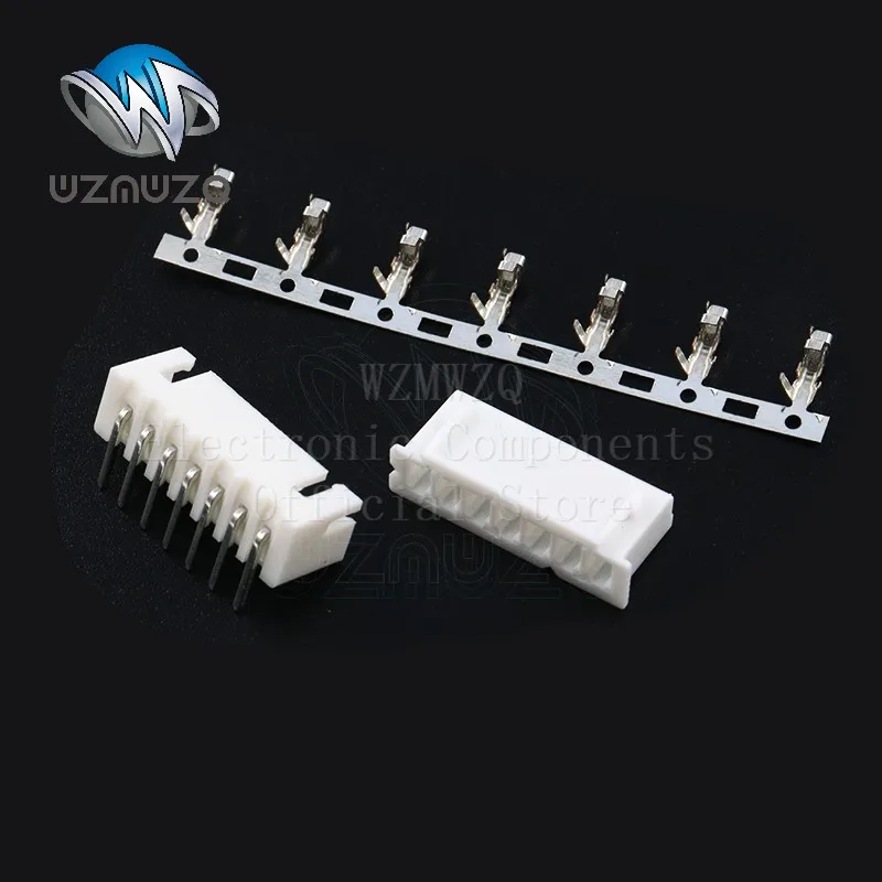 50PCS PH 2.0 Pin JST Male Female Connector 2MM Horizontal Straight Pin Header Housings Terminal 2P 3P 4P 5P 6P 8P 7P