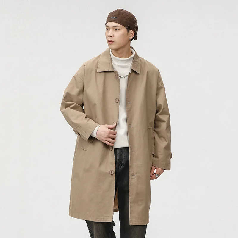 

Мужские пальто-тренчи с мехом, свободного кроя, в стиле 2000-х, Харадзюку, готические, цветные, с карманами, парки, ветровки