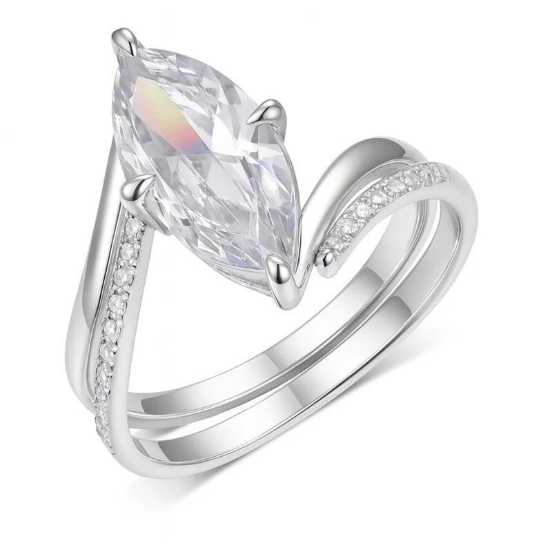 

ZFSILVER, серебро 925, модный дизайн, роскошный модный цвет D, муассанит, кольцо с поворотным глазом, подвески, женские ювелирные изделия для свадебной вечеринки, подарок MR0155