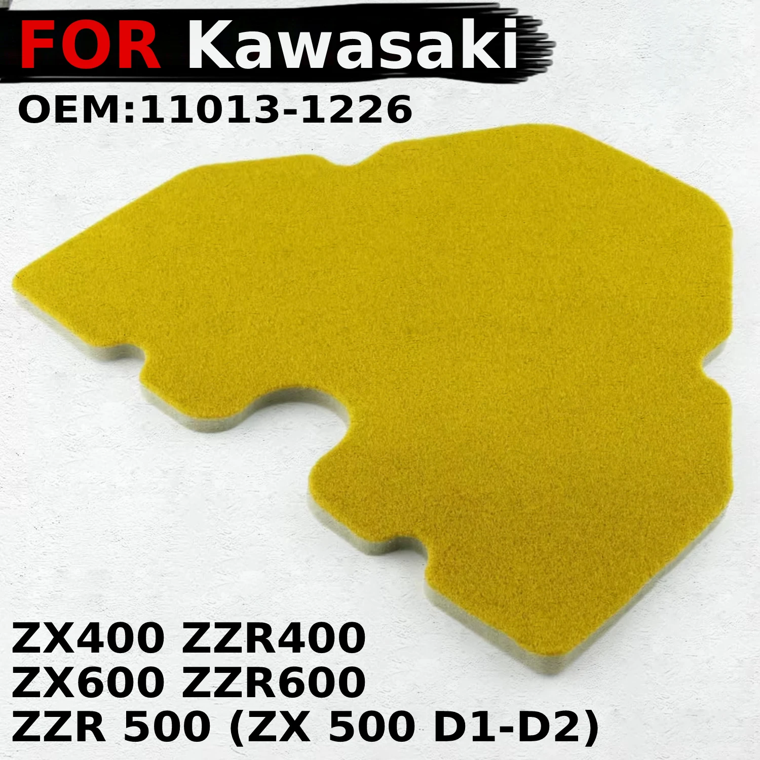 

For Kawasaki ZX400 ZZR400 / ZX600 ZZR600 / ZZR 500 D1-D2, 11013-1226 Motorcycle Air Filter MotorBike Air Intake Filter Cleaner