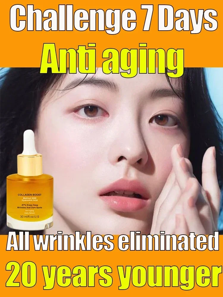 

Collagen Face Serum Wrinkle Removalr Whitening Moisturizing Fade Fine Lines Dark Anti Aging Spots Korean Face Care Cosmetics