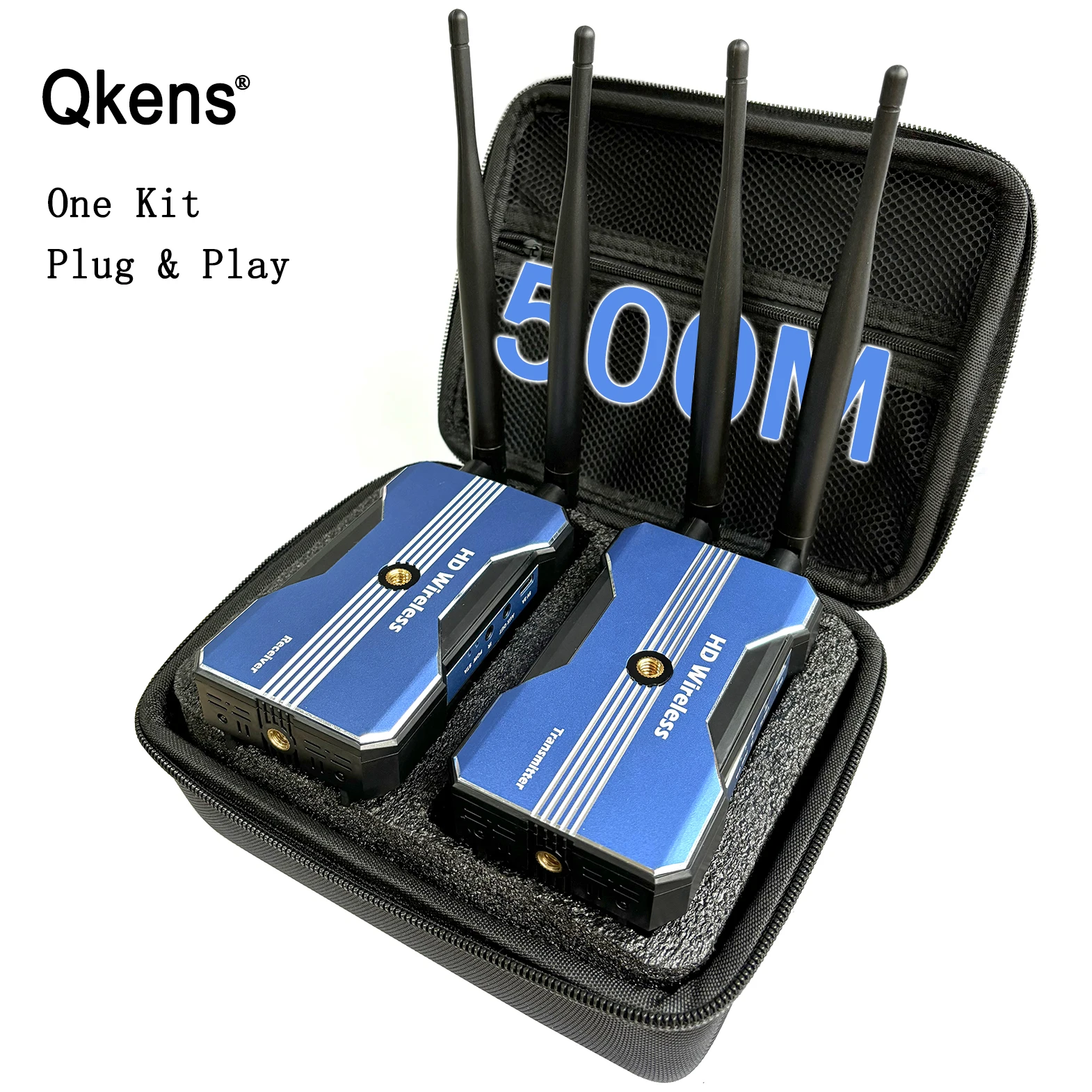 500m Wireless Transmission HDMI Extender Video Transmitter and Receiver Support Battery Game Camera Live Streaming To TV Monitor