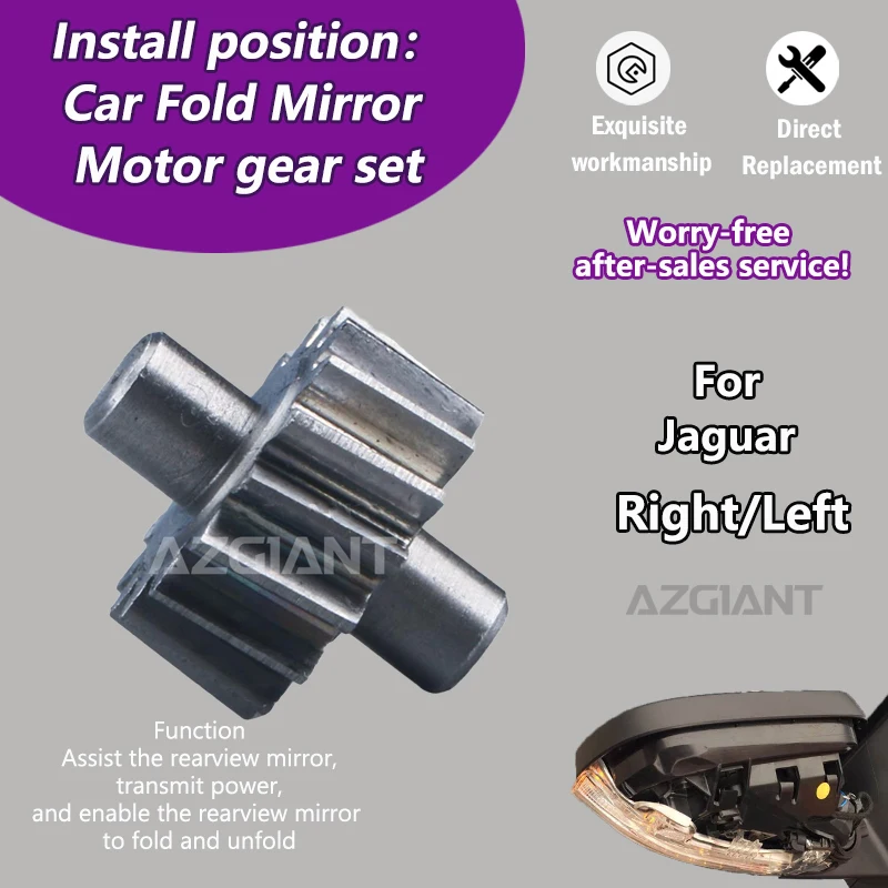For Jaguar XF Sportbrake/XFR XF(9-WIRE)/X250/CC9/XJ XJL X351 Car Power Fold Mirror Motor module inner gearwheel parts replace