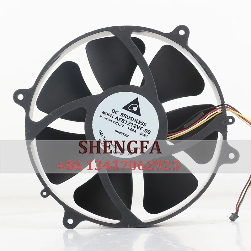 

Delta cooling fan 12V 1.00A 12025 120X120X25MM 12CM four-wire inverter Large air volume silent AFB1212VF-00