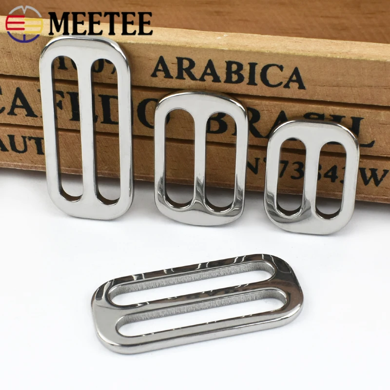 

2/4/5/10Pcs 20-38mm Stainless Steel Buckles Bag Strap Tri-Glide Ring Buckle Webbing Adjustable Clasp DIY Hardware Accessories