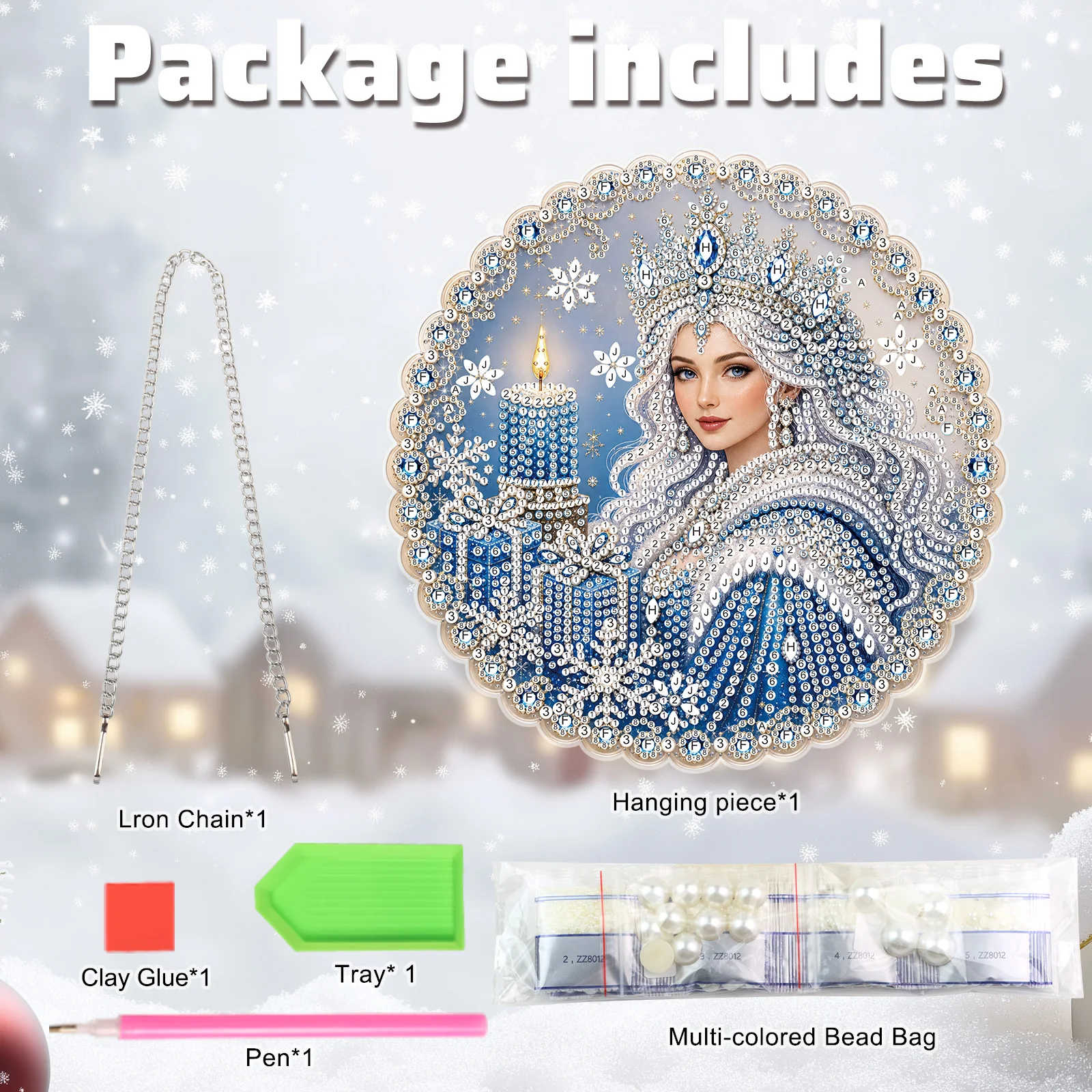 Christmas Pearl Diamond Painti - Art Craft For Christmas ulasan dan harga