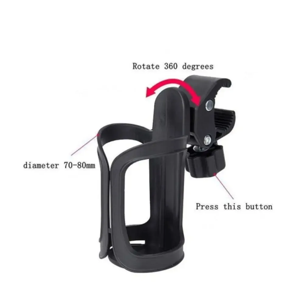 Cycling Stroller Kid Bicycle Motorcycle 360 Rotation Bike Cup Holder Bicycle Handlebar Water Bottle Cage