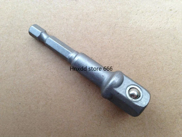 Extended rod conversion head 1/4 turn square head 1/2 sleeve tool, hexagonal sleeve head accessories