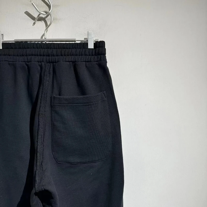 24AW RO جديد مبطن دافئ بلون شارع العليا بنطلون رجل السراويل ملابس للرجال رجالي الشتاء Sweatpants Y2k