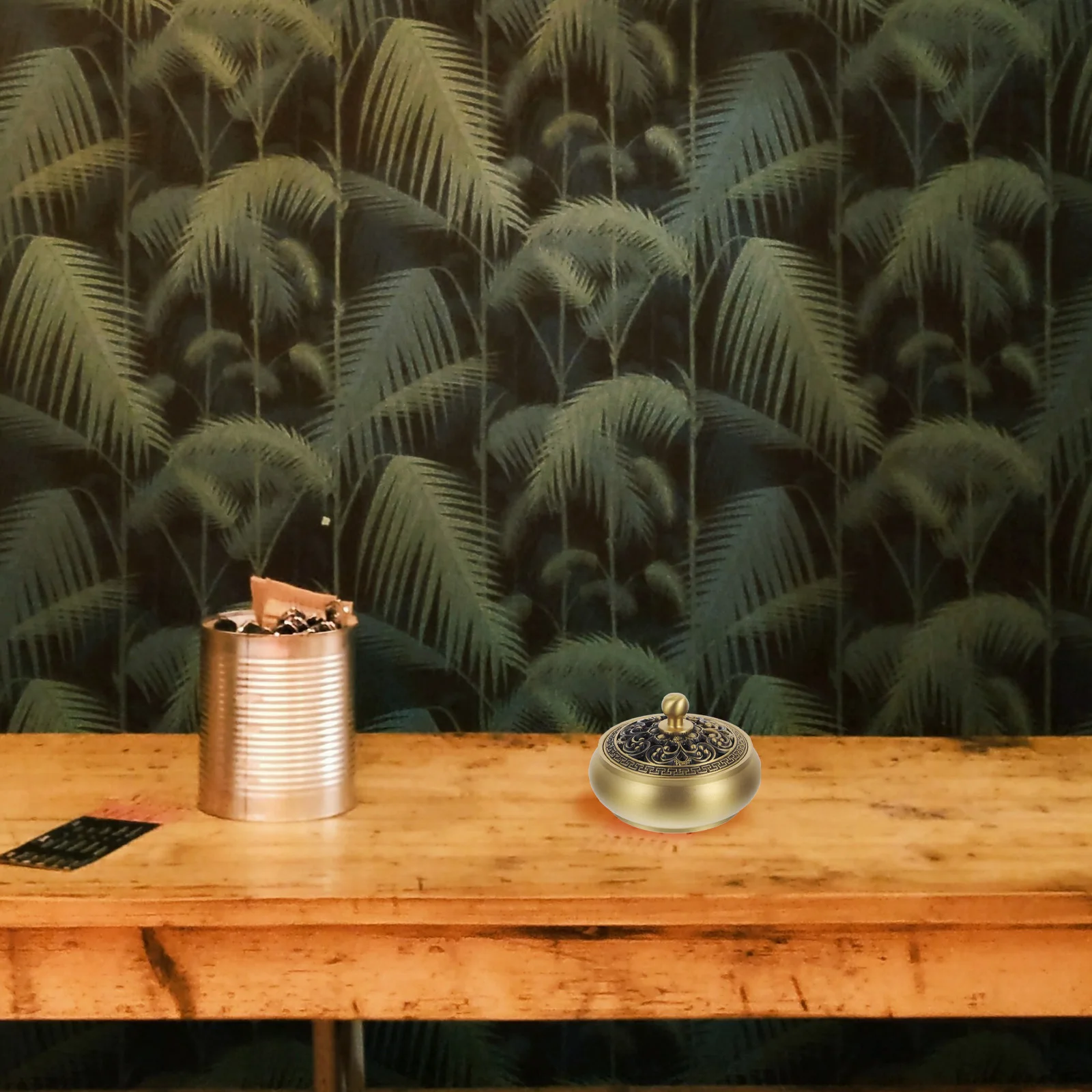 

1Pcs Brass Incense Burner Three-Legged Censer Classic Aroma Holder Decorative Incense Burner Home Censer Table Decor