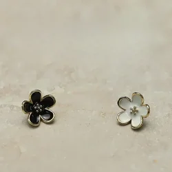 10pcs Creative Flower-shaped Buttons 12mm Beautiful Plum Blossom Metal Shank Buttons Clothes Sewing Accessories