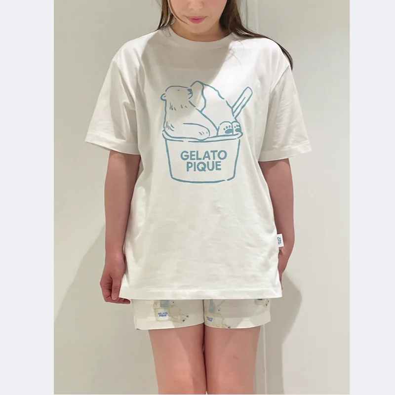 Room Wear Ladies Pajamas Summer Shorts Set Cotton Sleepwear Kawaii Clothes