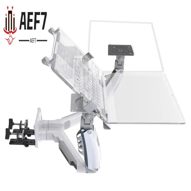 

AEF7-Desktop F160-FP 2 Spring Dual Arm Stand For 17 Inch -27 Inch Monitor Holder Laptop Support Air Press Mount Stand Load