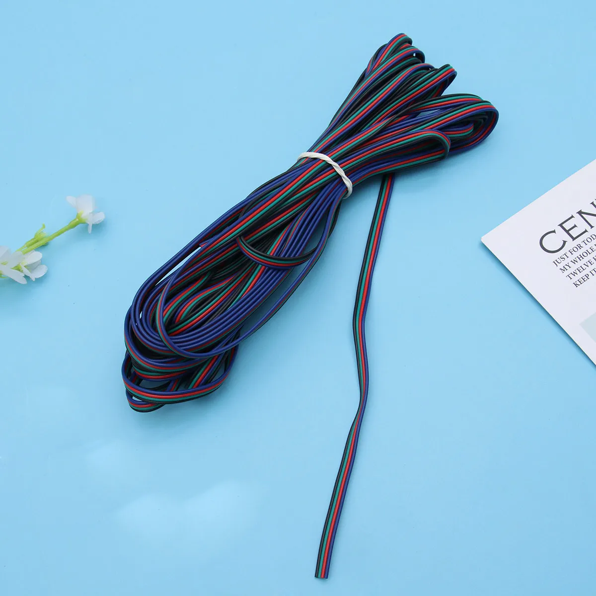 

Удлинительный кабель для светодиодной ленты RGB, 10 м, 22AWG, 4-контактный, из высококачественной меди, для подключения светодиодных лент, надежная передача сигнала
