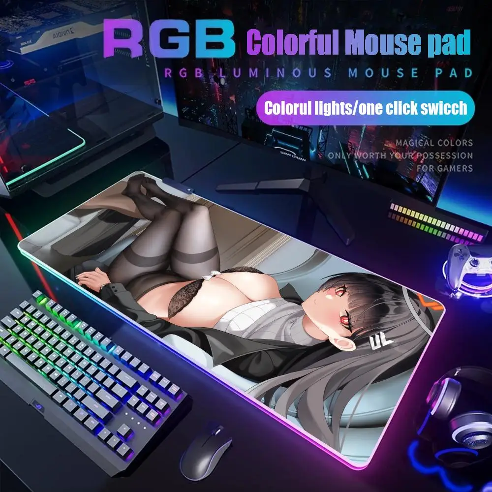 

Tsukatsuki Rio Mouse Pad Gamer Rgb Desk Mat Back Light Led Mousepad Setup Gaming Accessories Deskmat Big Mousepad Backlight