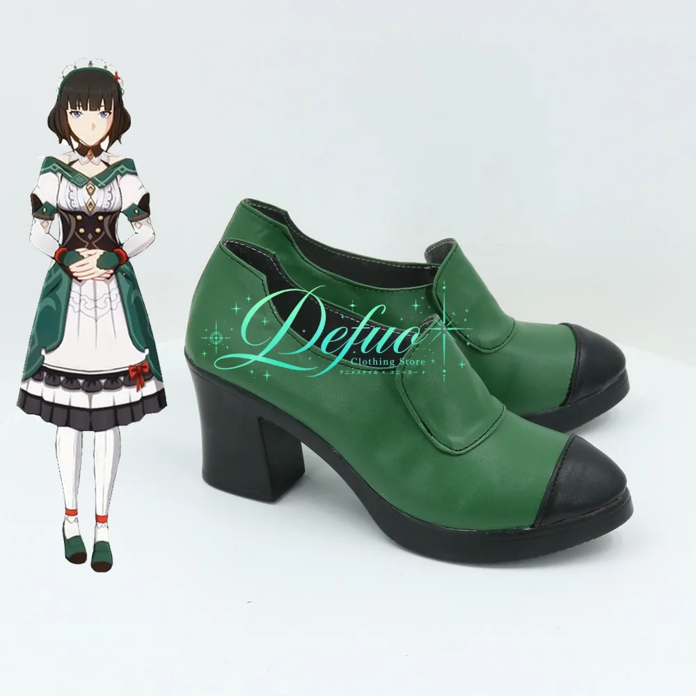 Genshin Impact Katheryne Cosplay Boots Custom Made for Halloween Game Convention Costume Party and Photo Shoot