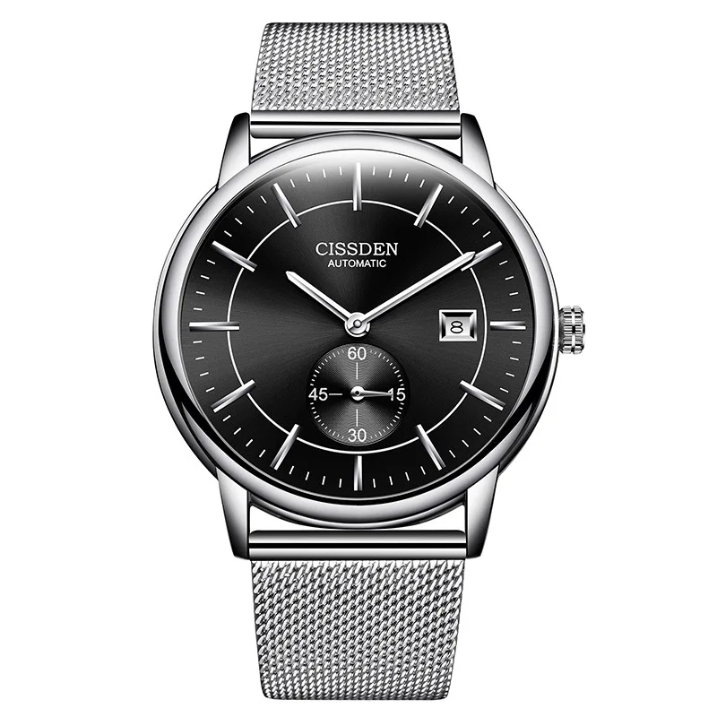 Swiss Hollow Ultra-Thin Automatic Mechanical นาฬิกาผู้ชายเข็มขัดธุรกิจนาฬิกากันน้ําใหม่นาฬิกาสําหรับชาย