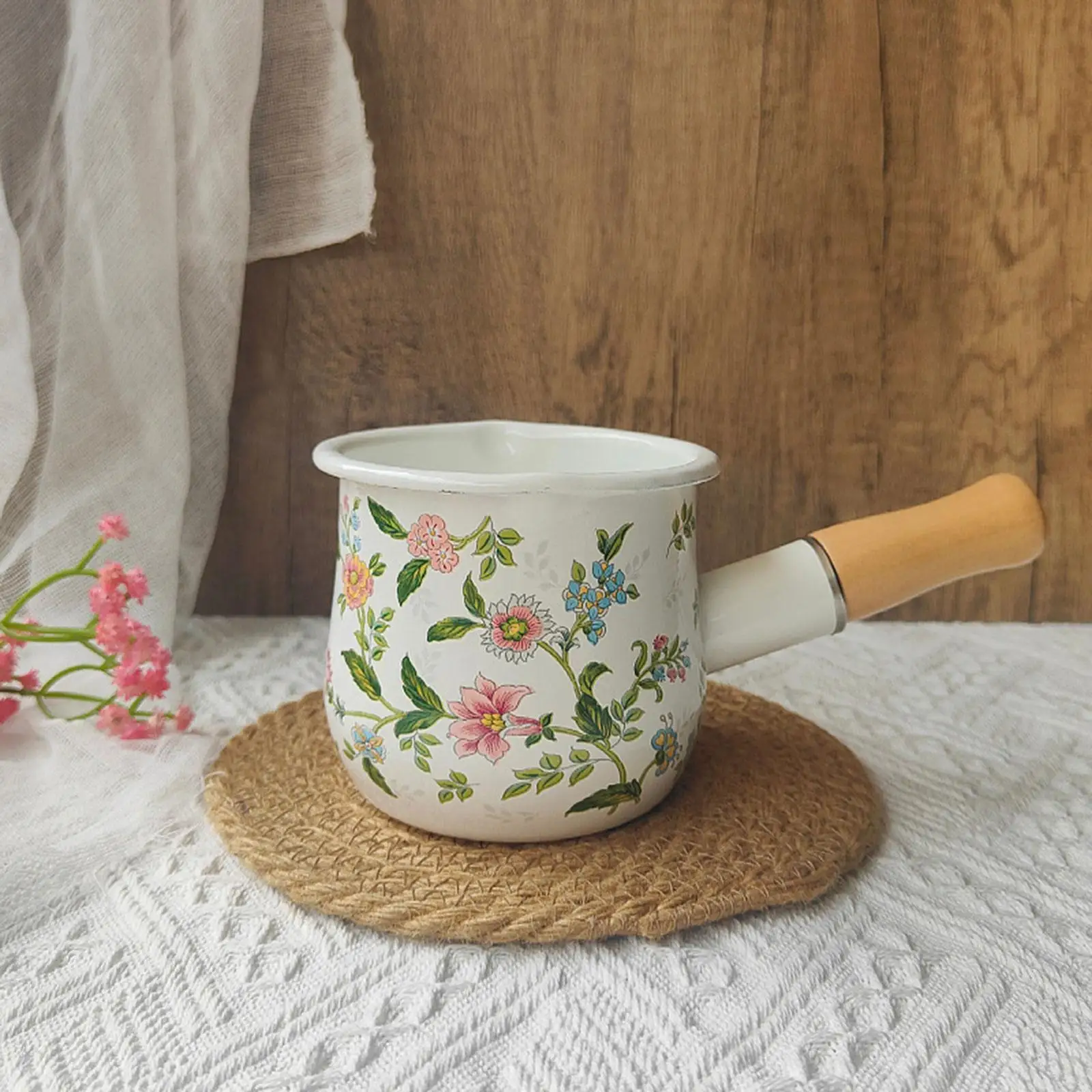Sartén pequeña para leche con mango largo, utensilios de cocina, calentador de leche y café, olla para derretir mantequilla, sartén para salsa, Cocina de Inducción para el hogar, todas las estufas