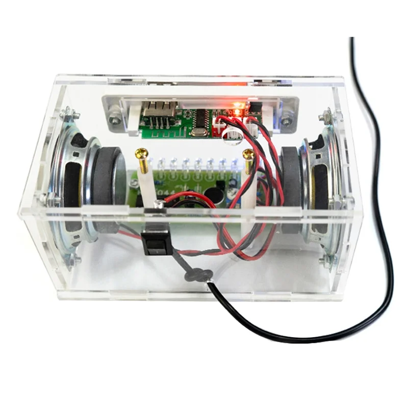 LICE-DIY Electronic Kit Bluetooth Speaker Music Spectrum Soldering Practice LED Flash Display Soldering Project Practice DIYB