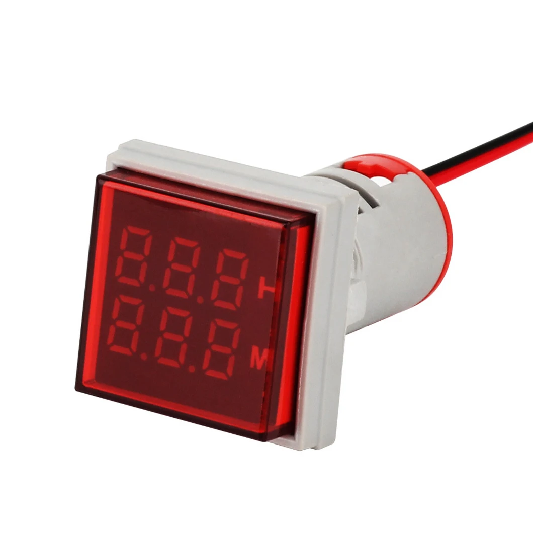 ABILKEEN High Quality  LED Industrial Signal Indicator Light Digital Display Time Meter AC220V Industrial Time Measure Meter